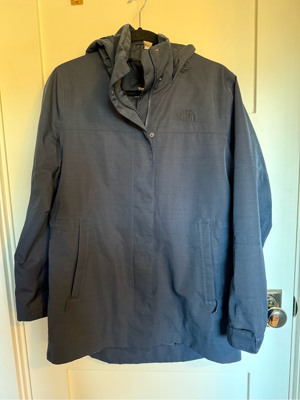 The North Face Women’s Navy Hooded Rain Jacket
